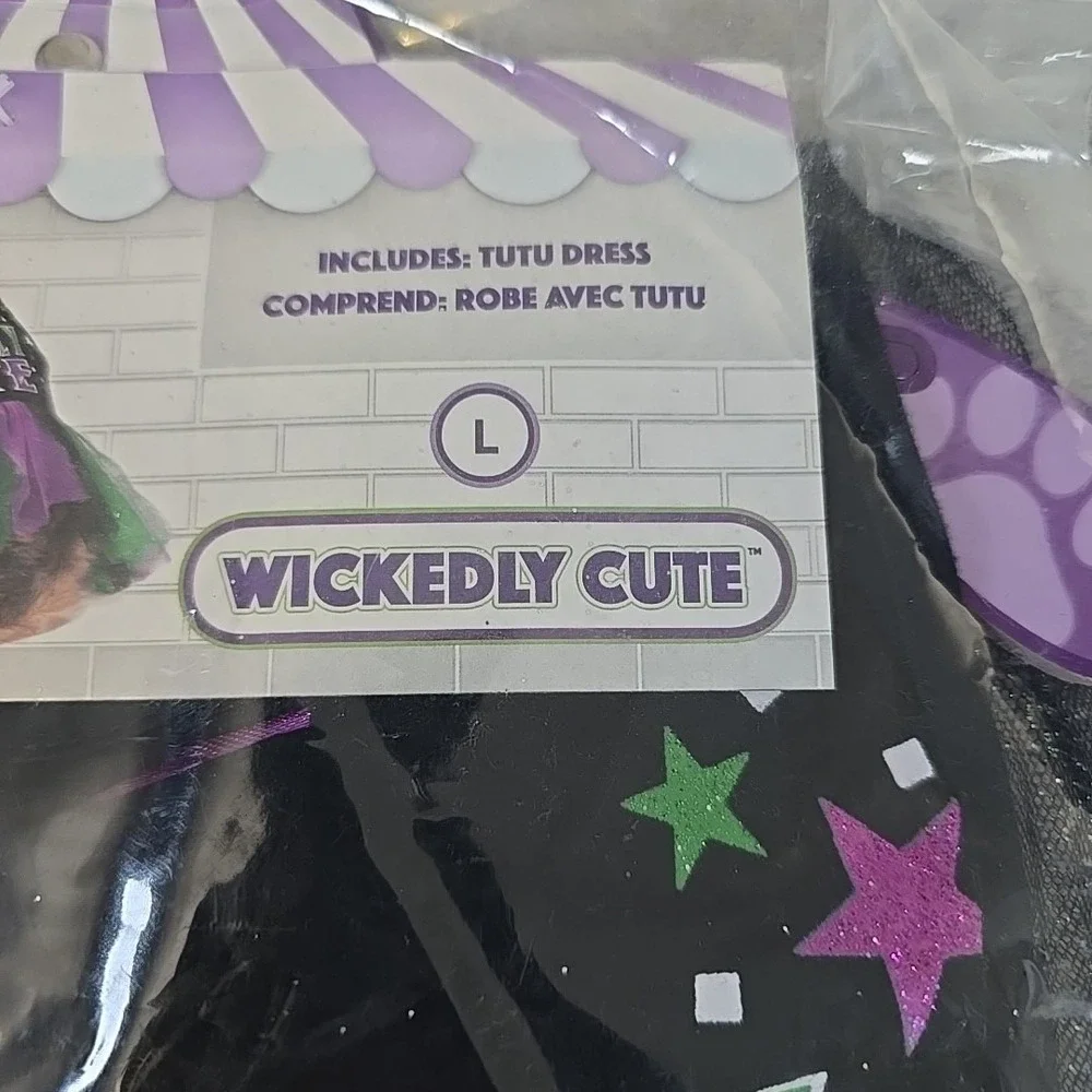 Rubie's‎ Pet Shop Doggy Holloween Costume Large Purple Green Wickedly Cute Tutu